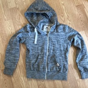 Hooded zip up sweatshirt